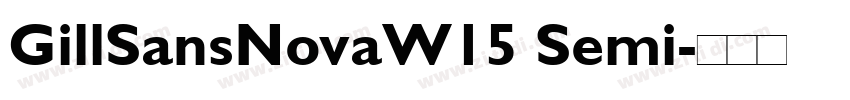 GillSansNovaW15 Semi字体转换